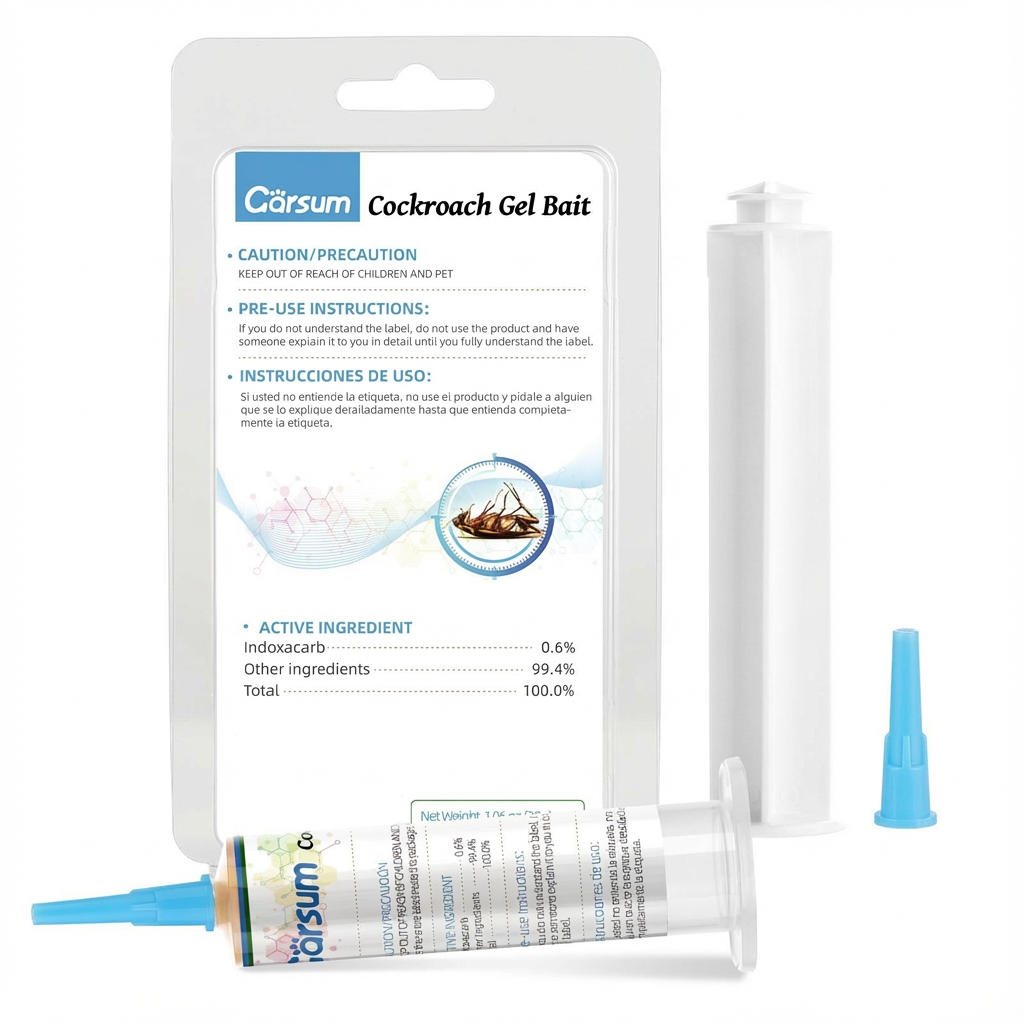 Garsum Cockroach Gel Bait 1 Tube x 30 Grams, Roach Killer Indoor Infestation Home & Outdoor Use