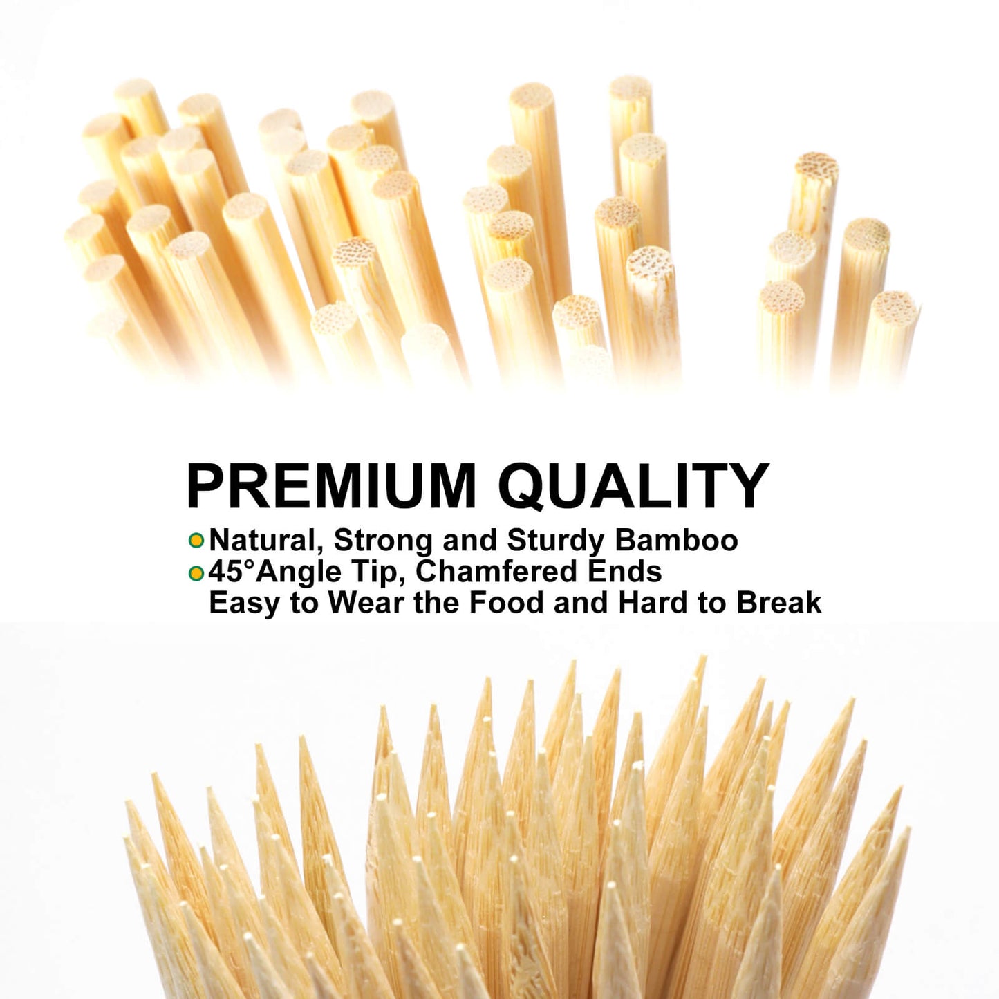strong and sturdy bamboo smooth easy to wear the food
